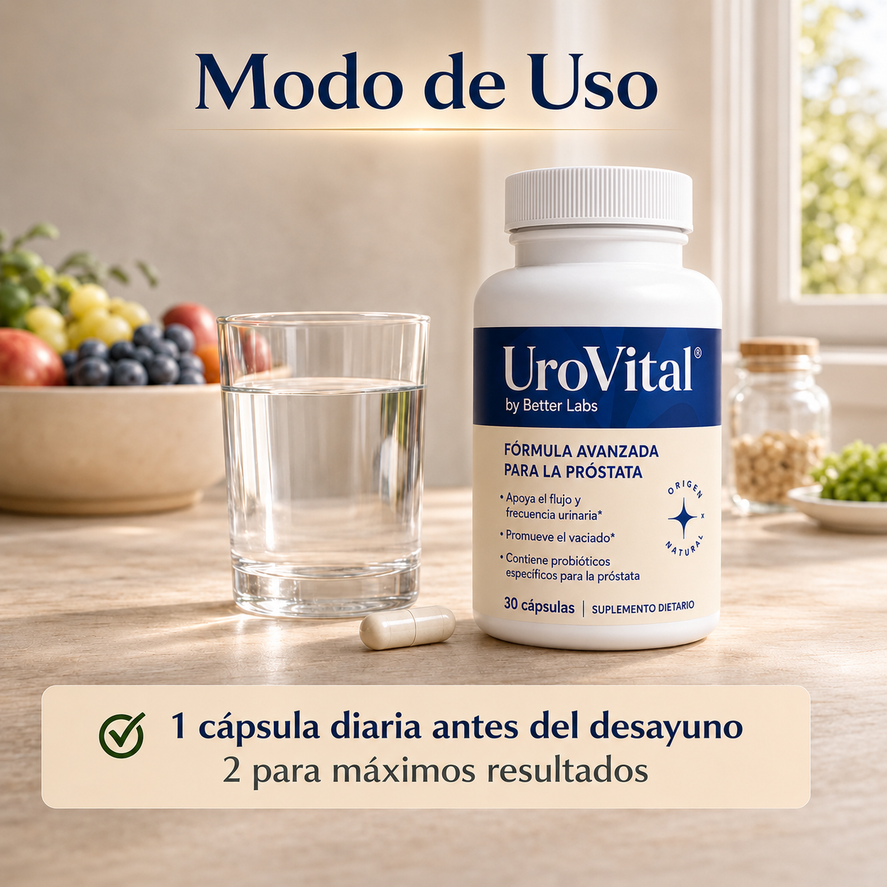 UroVital™ Fórmula Natural para la Próstata