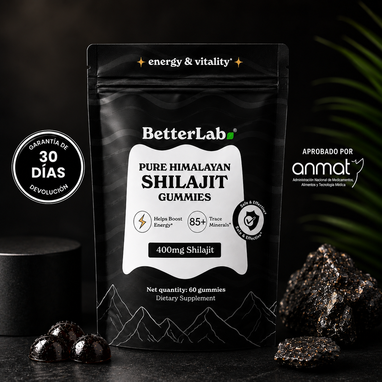 Pure Shilajit Resin Gummies