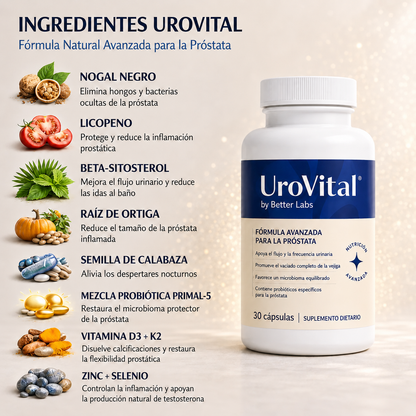 UroVital™ Fórmula Natural para la Próstata