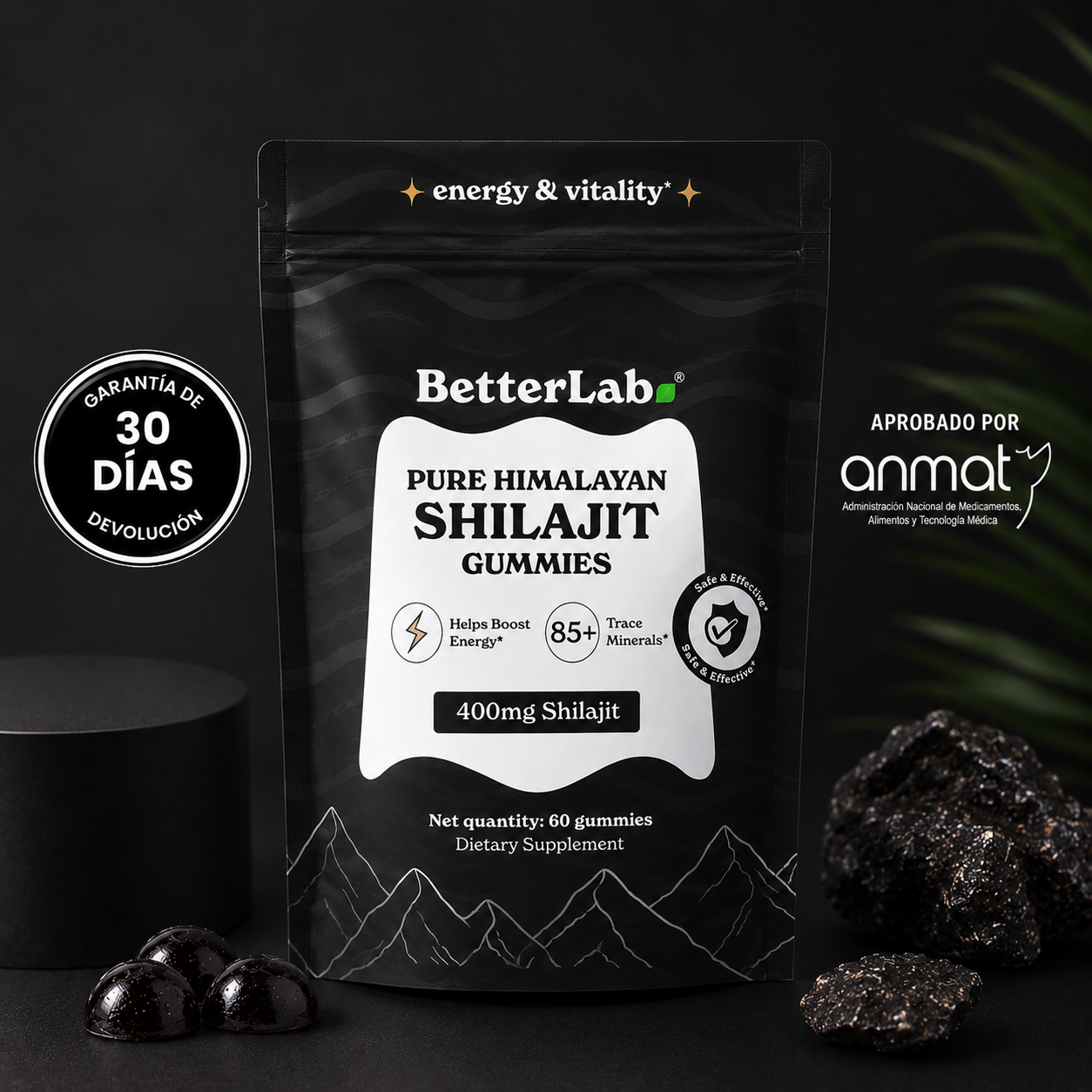 Pure Shilajit Resin Gummies